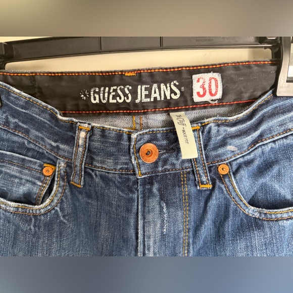Guess cliff Men's Bootcut Blue Jeans sz 30 casual work streetwear western rodeo - Picture 4 of 9
